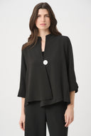 Joseph Ribkoff Swing Jacket With Statement Button Style 262063