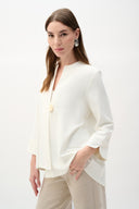 Joseph Ribkoff Swing Jacket With Statement Button Style 262063