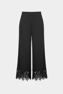 Joseph Ribkoff Culotte Pants With Guipure Lace Hem Style 262095