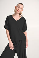 Joseph Ribkoff Jersey Dolman Sleeve Boxy Top Style 262606