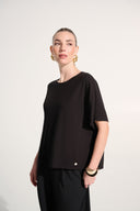 Joseph Ribkoff Boxy Top With Dolman Sleeves Style 262629