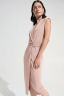 Joseph Ribkoff Wrap Sheath Dress With Rhinestone Detail Style 262715