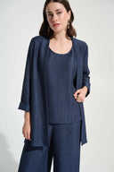 Joseph Ribkoff Crinkle Jacquard Straight Cover-Up Style 262720