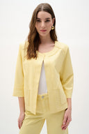Joseph Ribkoff Foiled Faux Suede Boxy Jacket With Stud Details Style 262905