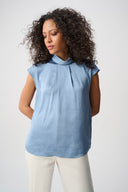 Joseph Ribkoff Satin Turtleneck Top Style 263022