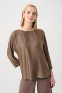 Joseph Ribkoff 3/4 Dolman Sleeve Boat-Neck Tunic Style 263069