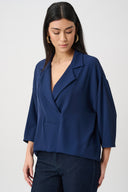 Joseph Ribkoff Boxy Top With Notched Collar Style 263109