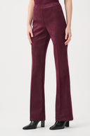 Joseph Ribkoff Faux Suede Flared Pull-On Pants Style 263160
