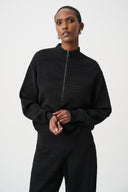 Joseph Ribkoff Sweater Knit Mock-Neck Cocoon Sweater Style 263631