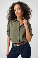 Joseph Ribkoff Boxy Blouse With All-Over Rhinestone Detail Style 263922