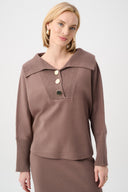 Joseph Ribkoff Shawl-Neck Sweater Style 263938