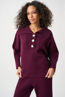 Joseph Ribkoff Shawl-Neck Sweater Style 263938