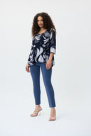 Joseph Ribkoff Mineral Blue Classic Straight Pant Style 143105