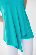 Joseph Ribkoff Aruba Blue Sleeveless V-neck Tunic Style 161060