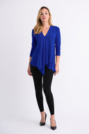 Joseph Ribkoff Royal Sapphire Asymmetric Tunic Style 161066