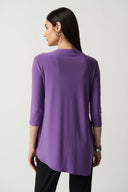 Joseph Ribkoff Violet Asymmetric Tunic Style 161066TT