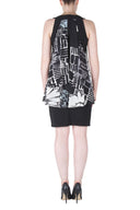 Joseph Ribkoff Black/Grey/Vanilla Dress Style 171626