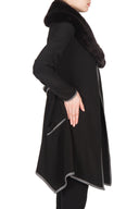 Joseph Ribkoff Black/Grey Coat Style 173355
