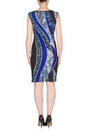 Joseph Ribkoff Black/Blue/Multi Dress Style 173680