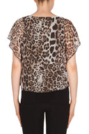 Joseph Ribkoff Taupe/Black Top Style 174777