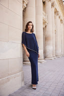 Frank Lyman Sheath Maxi Dress With Slit Style 179257