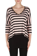 Joseph Ribkoff Black/Pink Tunic Style 181307