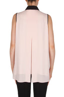 Joseph Ribkoff Powder Pink/Off-White/Black Blouse Style 182268