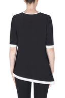 Joseph Ribkoff Black/Vanilla Top Style 183205