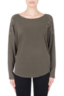 Joseph Ribkoff Avocado Top Style 184140