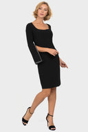 Joseph Ribkoff Black/Silver Diamonds Dress Style 191012