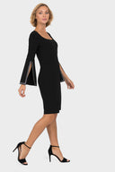 Joseph Ribkoff Black/Silver Diamonds Dress Style 191012