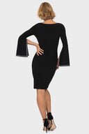 Joseph Ribkoff Black/Silver Diamonds Dress Style 191012