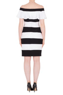 Joseph Ribkoff Black/Vanilla Dress Style 191040
