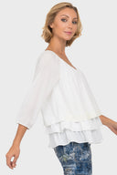 Joseph Ribkoff Off-White Top Style 191247