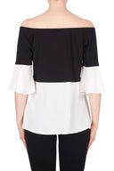 Joseph Ribkoff Off-White/Black Top Style 191264