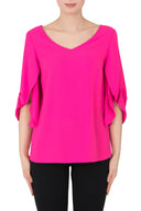 Joseph Ribkoff Neon Pink Top Style 191272
