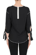 Joseph Ribkoff Black/Vanilla Top Style 191275