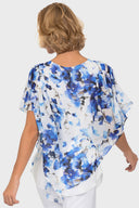 Joseph Ribkoff White/Blue Top Style 191620
