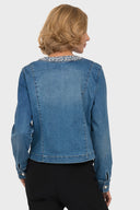 Joseph Ribkoff Blue Denim Jacket Style 191993