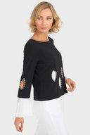 Joseph Ribkoff Black/Vanilla Tunic Style 193274