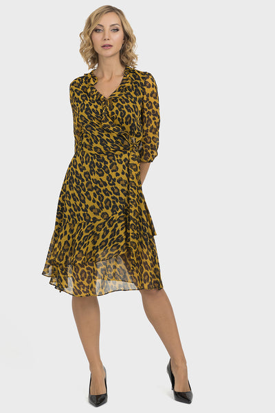 Joseph Ribkoff Black/Gold Dress Style 193642