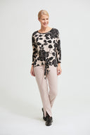 Joseph Ribkoff Black/Beige Top Style 213571