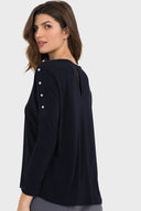 Joseph Ribkoff Midnight Top Style 194107