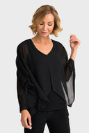 Joseph Ribkoff Black Blouse Style 194231