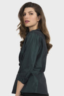 Joseph Ribkoff Forest Green Blouse Style 194433