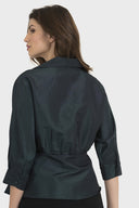 Joseph Ribkoff Forest Green Blouse Style 194433