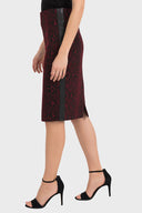 Joseph Ribkoff Black/Red Skirt Style 194666