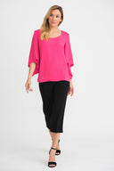 Joseph Ribkoff Hyper Pink Top Style 201242