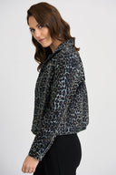 Joseph Ribkoff Denim Blue/Multi Reversible Jacket Style 201530