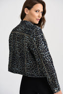 Joseph Ribkoff Denim Blue/Multi Reversible Jacket Style 201530